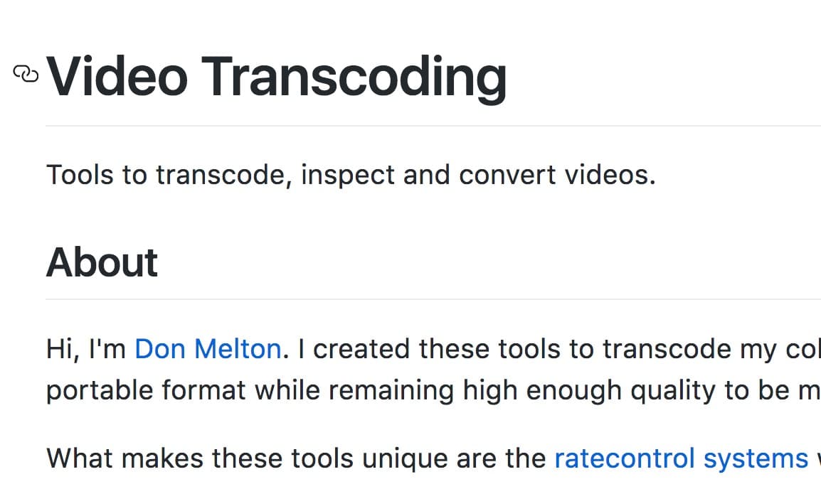 Video Transcoding – scripts @ Github